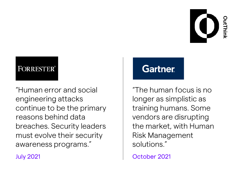 Gartner Forester Outthink security awareness training