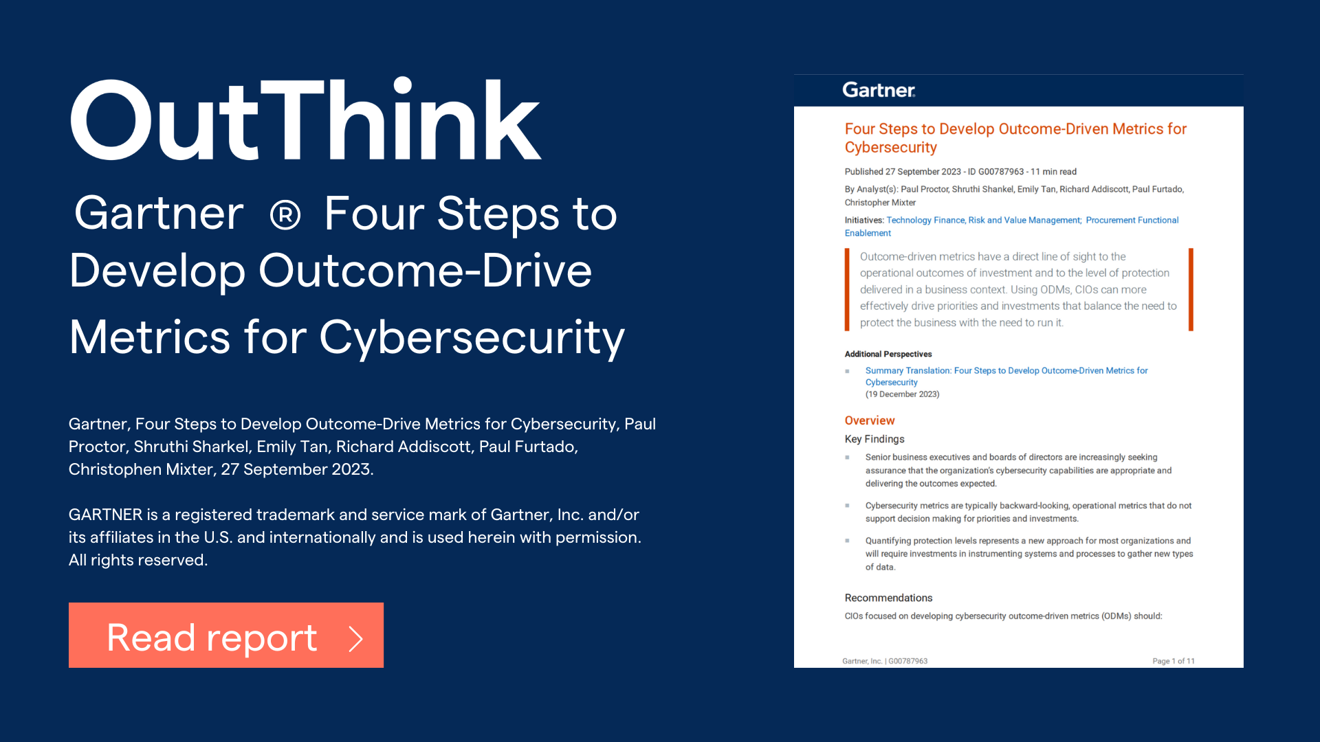 The most innovative security awareness solutions Gartner OutThink